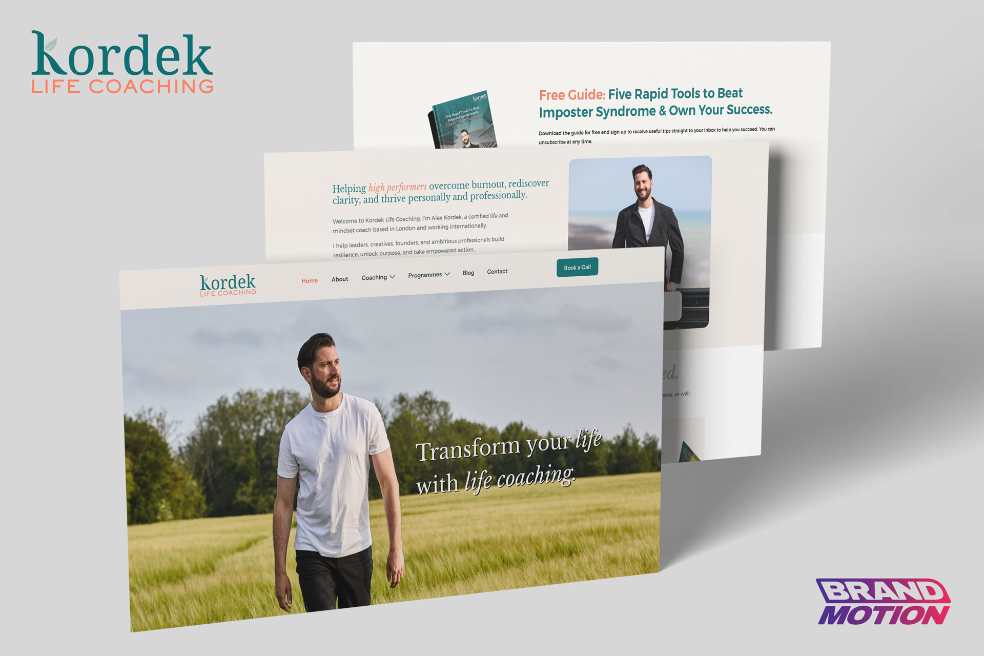 Website Design and Branding for Kordek Life Coaching